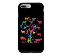 Custodia per iPhone 7 Plus/8 Plus goat tree colorful goat mom goat dad goat girl