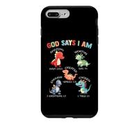 Custodia per iPhone 7 Plus/8 Plus God Says I Am Dinosaur Bible Verses