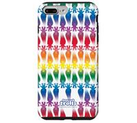 Custodia per iPhone 7 Plus/8 Plus Good Luck Trolls Rainbow All Over Print