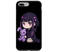 Custodia per iPhone 7 Plus/8 Plus Goth Anime Ragazza Bunny Egirl Scuro Grunge Estetica Kawaii