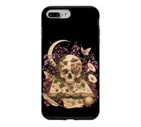 Custodia per iPhone 7 Plus/8 Plus Gothic Botanical Skull Moon Grimoire Dark Academia Book Love