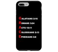 Custodia per iPhone 7 Plus/8 Plus GRACE Acrostic - 5 Christian Faith Bible Verse Scriptures