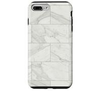 Custodia per iPhone 7 Plus/8 Plus Grafica astratta della composizione geometrica minima della griglia delle matton