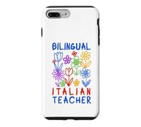 Custodia per iPhone 7 Plus/8 Plus Grafica Bilingue Insegnante Italiano Floreale Classroom
