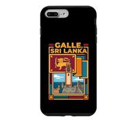 Custodia per iPhone 7 Plus/8 Plus Grafico di viaggio storico del forte della bandiera dello Sri Lanka di Galle