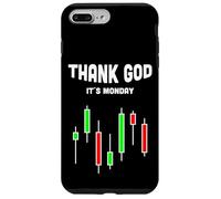 Custodia per iPhone 7 Plus/8 Plus Grazie a Dio il suo lunedì Stock Trader Forex Candlestick