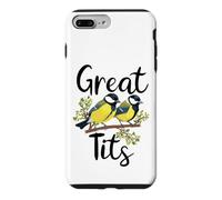 Custodia per iPhone 7 Plus/8 Plus Great Tits Gioco di parole sull'osservatore di uccelli