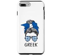 Custodia per iPhone 7 Plus/8 Plus Greek Girl Greek Heritage Greece Flag