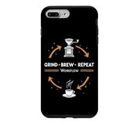 Custodia per iPhone 7 Plus/8 Plus Grind Brew Repeat routine caffè pour over casa