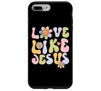 Custodia per iPhone 7 Plus/8 Plus Groovy Love Like Jesus Religious God Christian Graphic