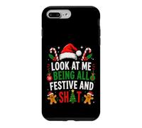 Custodia per iPhone 7 Plus/8 Plus Guardami mentre sono tutta festosa e un Natale merdamente divertente