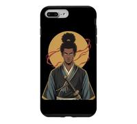 Custodia per iPhone 7 Plus/8 Plus Guerriero Samurai africano Katana Black History Month Bushido