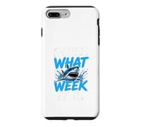 Custodia per iPhone 7 Plus/8 Plus Guess What Week it is - Cool Cartoon Shark Graphic