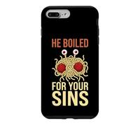 Custodia per iPhone 7 Plus/8 Plus Ha bollito per i tuoi peccati - Divertente meme volante Spaghetti Monster