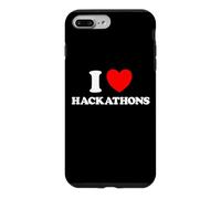 Custodia per iPhone 7 Plus/8 Plus Hackathon Amore Divertente Hack Con Evento Codice Hacking Concorso Fan