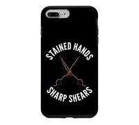 Custodia per iPhone 7 Plus/8 Plus Hairstylist Stained Hands Sharp Shears Cosmetologist