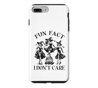 Custodia per iPhone 7 Plus/8 Plus Halloween divertente divertente fatto I Do Not Care Pin Up Evil Witches