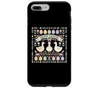 Custodia per iPhone 7 Plus/8 Plus Happy Easter Oche carino primavera Holiday Animal