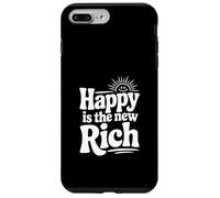 Custodia per iPhone 7 Plus/8 Plus Happy is the New Rich Inspirational Citazione