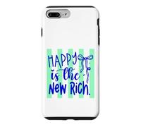 Custodia per iPhone 7 Plus/8 Plus Happy Is The New Rich Positive Life Citazione