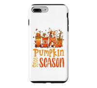 Custodia per iPhone 7 Plus/8 Plus Happy Pumpkin Spice Season Coffee Latte Fall Autumn Season