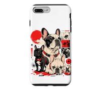 Custodia per iPhone 7 Plus/8 Plus Harajuku Bulldog francese Urban Kawaii Dog Art