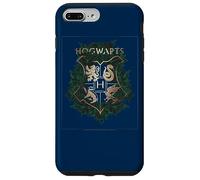Custodia per iPhone 7 Plus/8 Plus Harry Potter Hogwarts Green and Gold Floral Crest