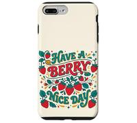Custodia per iPhone 7 Plus/8 Plus Have A Berry Nice Day Retro Strawberry Groovy Aesthetic