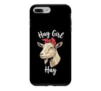 Custodia per iPhone 7 Plus/8 Plus Hay Girl Hay Funny Goat Lover per ragazze