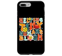 Custodia per iPhone 7 Plus/8 Plus Helping Tiny Humans Bloom Retro Colorful Teacher Design