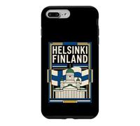 Custodia per iPhone 7 Plus/8 Plus Helsinki Finlandia Cattedrale Vintage Travel Art