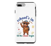 Custodia per iPhone 7 Plus/8 Plus Highland Cow Back To School Vibes Scuole In Let Chaos Begin
