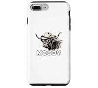 Custodia per iPhone 7 Plus/8 Plus Highland Cow Lover Moody Western Cattle Rancher