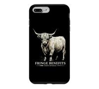 Custodia per iPhone 7 Plus/8 Plus Highland Fringe Cow Benefits Funny Vintage Incisione