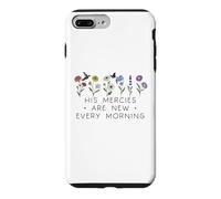 Custodia per iPhone 7 Plus/8 Plus His Mercies are New Every Morning Bible Verse Christian God