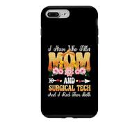 Custodia per iPhone 7 Plus/8 Plus Ho Due Titoli Mamma E Chirurgico Tech Floral Mothers Day