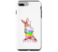 Custodia per iPhone 7 Plus/8 Plus Ho questo simpatico frullato motivazionale a forma di coniglietto arcobaleno