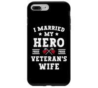 Custodia per iPhone 7 Plus/8 Plus Ho sposato il mio eroe orgoglioso veterano moglie Memorial Day Vintage