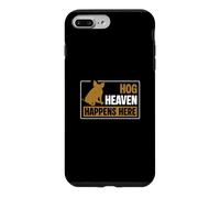 Custodia per iPhone 7 Plus/8 Plus Hog Heaven Happens Here - Divertente allevamento di maiali per un allevatore di maiali