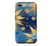 Custodia per iPhone 7 Plus/8 Plus Horror Strano Occhio Malvagio Blu Scuro