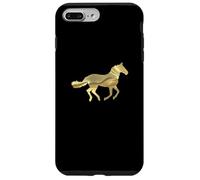 Custodia per iPhone 7 Plus/8 Plus Horse Lovers Golden Horse Equitazione