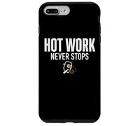 Custodia per iPhone 7 Plus/8 Plus Hot Work Never Stops Welder Welding Blue Collar Job Work