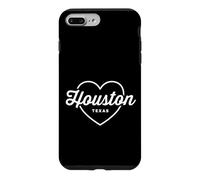 Custodia per iPhone 7 Plus/8 Plus Houston Texas Love Heart Retro Script Travel America Dark