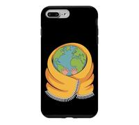 Custodia per iPhone 7 Plus/8 Plus Hug The World Earth avvolto in sciarpa design