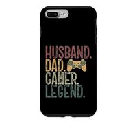 Custodia per iPhone 7 Plus/8 Plus Husband Dad Gamer Legend Funny Gaming Dad Retro