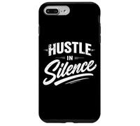 Custodia per iPhone 7 Plus/8 Plus Hustle In Silence Citazione motivazionale stile vintage uomo donna