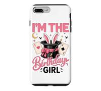 Custodia per iPhone 7 Plus/8 Plus I am the Birthday Girl Magic Trick Party