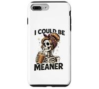 Custodia per iPhone 7 Plus/8 Plus I Could Be Meaner Funny Coffee Skeleton Graphic