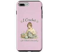 Custodia per iPhone 7 Plus/8 Plus I Crochet So I Don't Unravel Calming Hobby Knitting Craft