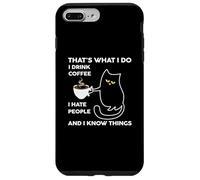 Custodia per iPhone 7 Plus/8 Plus I Drink Coffee I Hate People Cafeine Baristas Coffee Lover